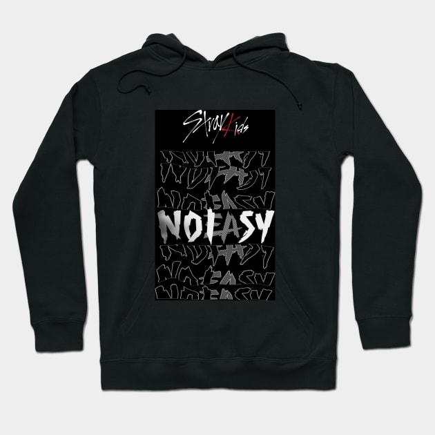 Stray Kids NoEasy Special Typography Text design with Logo Hoodie by bixxbite